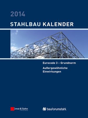 cover image of Stahlbau-Kalender 2014